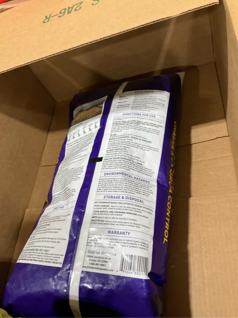 Condition photo showing Good Condition for st. gabriel organics - 15 pound milky spore granular natural japanese beetle grub control and repellent for lawn and garden care 15lbs - single