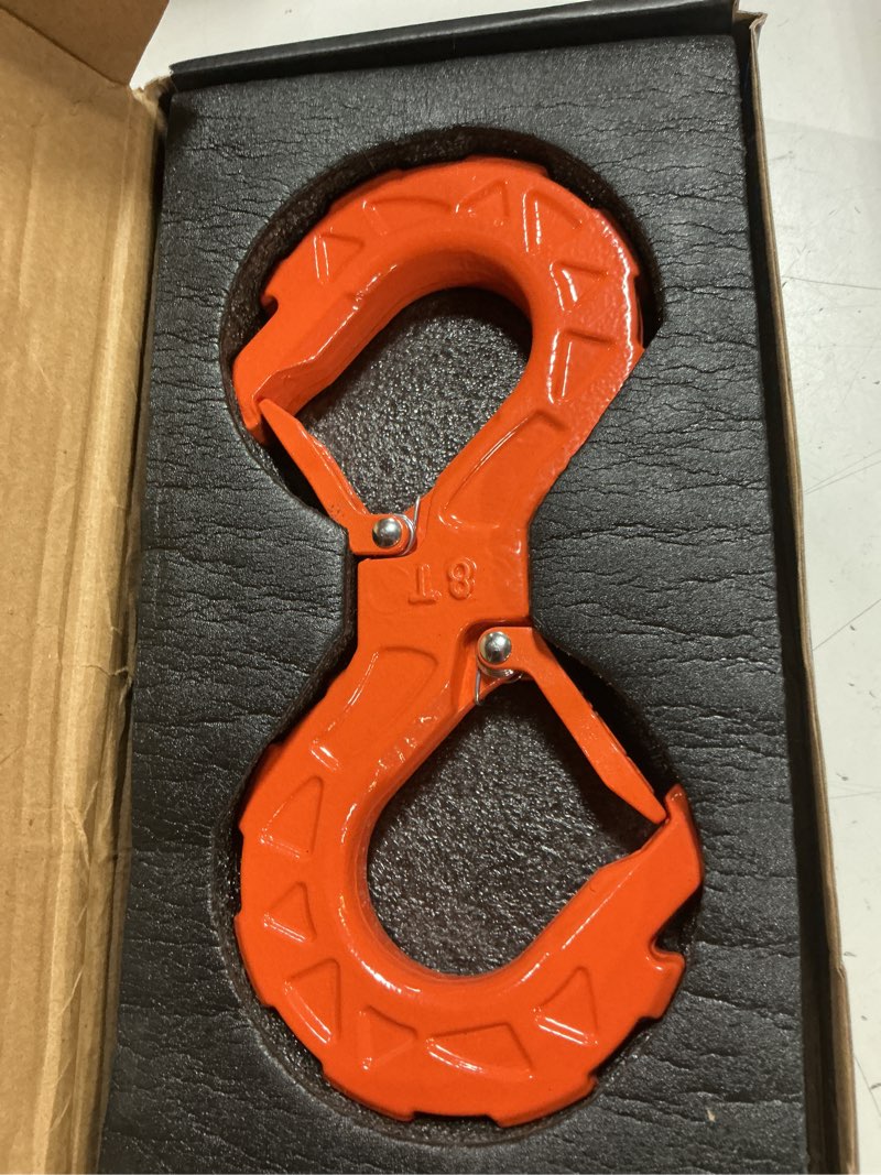 Condition photo showing Good Condition for 3/8 tow hook, winch hook for off-road recovery, towing shackle 33000 lbs, g80 heavy duty strength integrated winch quick shackle, orange