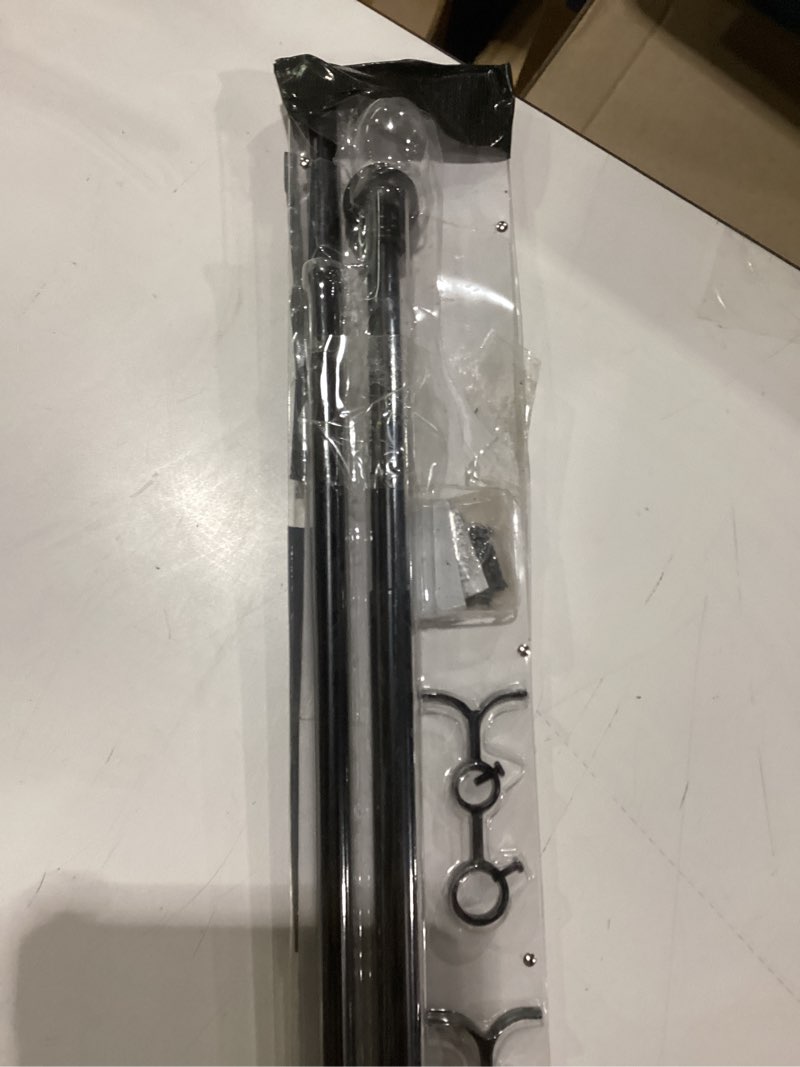 Condition photo showing New/Like New for bali blinds 26-0085-57 3/4" ball double rod set, 48-84", black
