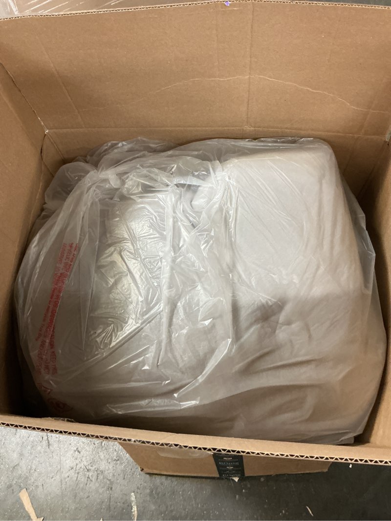 Condition photo showing As Is for syrinx water resistant japanese futon mattress, 75"x39" twin size, 2.5 inch thick japanese floor mattress tatami mat, foldable floor bed sleeping pad for guest room camping grey twin?75"l x 39"w x 2.5"th?