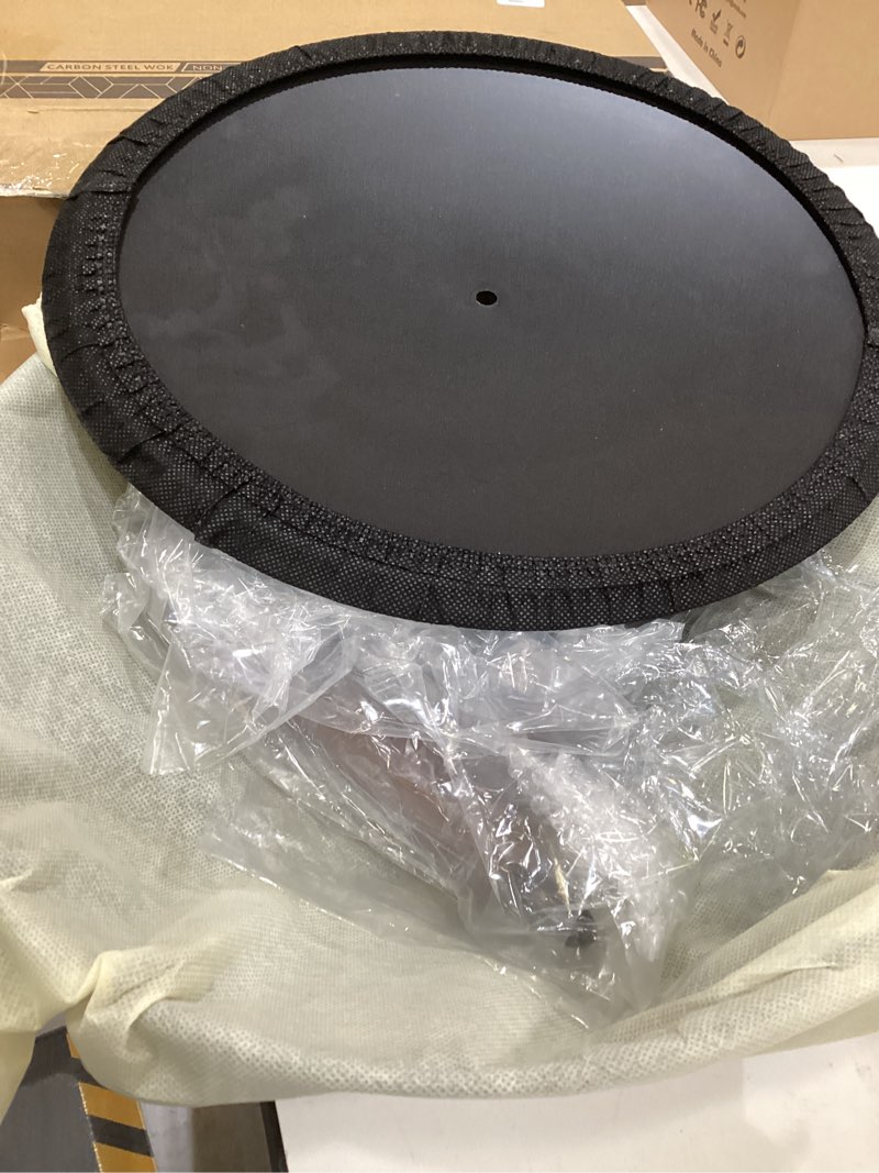 Condition photo showing New/Like New for carbon steel wok, 13-inch, pre-seasoned, non-stick, with lid and spatula, flat bottom, ideal for stovetop cooking steeltop wok