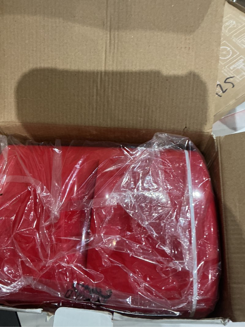 Condition photo showing New/Like New for Coca Cola Polar Bear Mini Fridge Compact and Cute Refrigerator for Bedroom Office Dorm Travel Skincare Snacks and Drinks Small Portable Fridge with Adorable Polar Bear Design Perfect for Any Space Red Bright