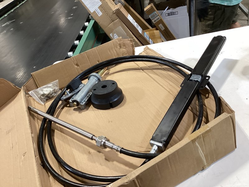 Condition photo showing Good Condition for atracypart back mount rack-and-pinion boat steering cable kit 13ft – ss14113 marine steering system for outboard & stern drive engines, compatible with seastar/teleflex back mount rack steering