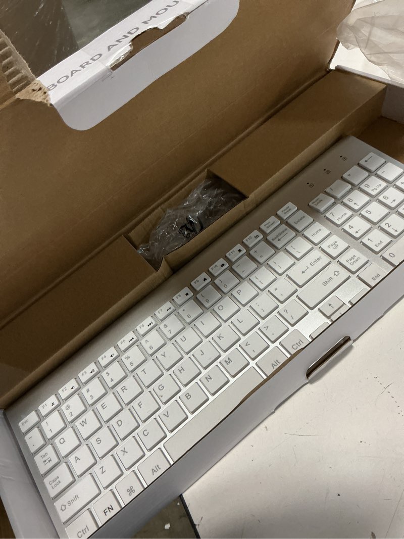 Condition photo showing Good Condition for wireless keyboard and mouse combo, full-sized wireless keyboard and adjustable dpi mouse, 2.4ghz usb receiver, keyboard and mouse for pc, windows, desktop, laptop (latte color)