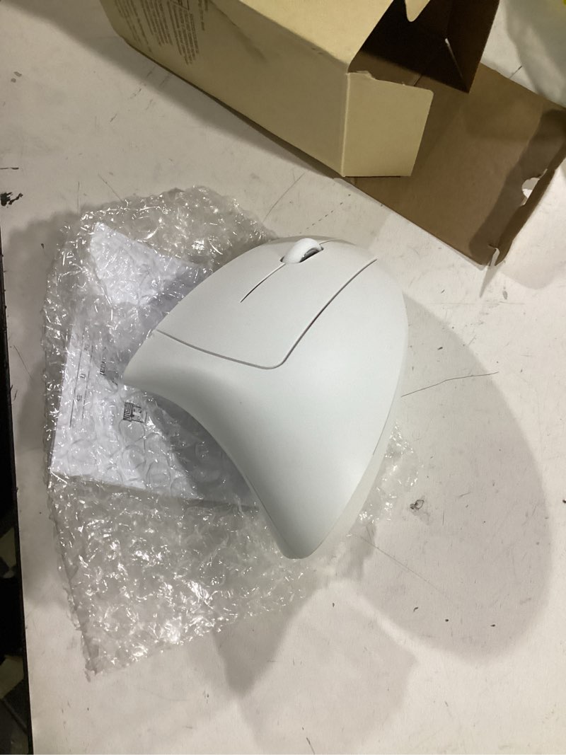Condition photo showing Good Condition for tecknet ergonomic mouse, wireless bluetooth vertical mouse, 4800 dpi optical tracking, 6 adjustable dpi, quiet clicks, 2.4ghz with usb a receiver, 12 months battery, 6 buttons, wide compatibility white