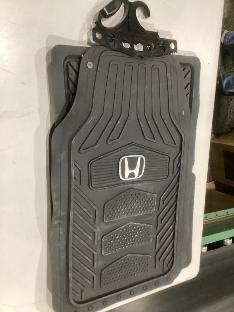 Condition photo showing As Is for plasticolor honda weatherpro 4 pc. floor mat set, black, one size