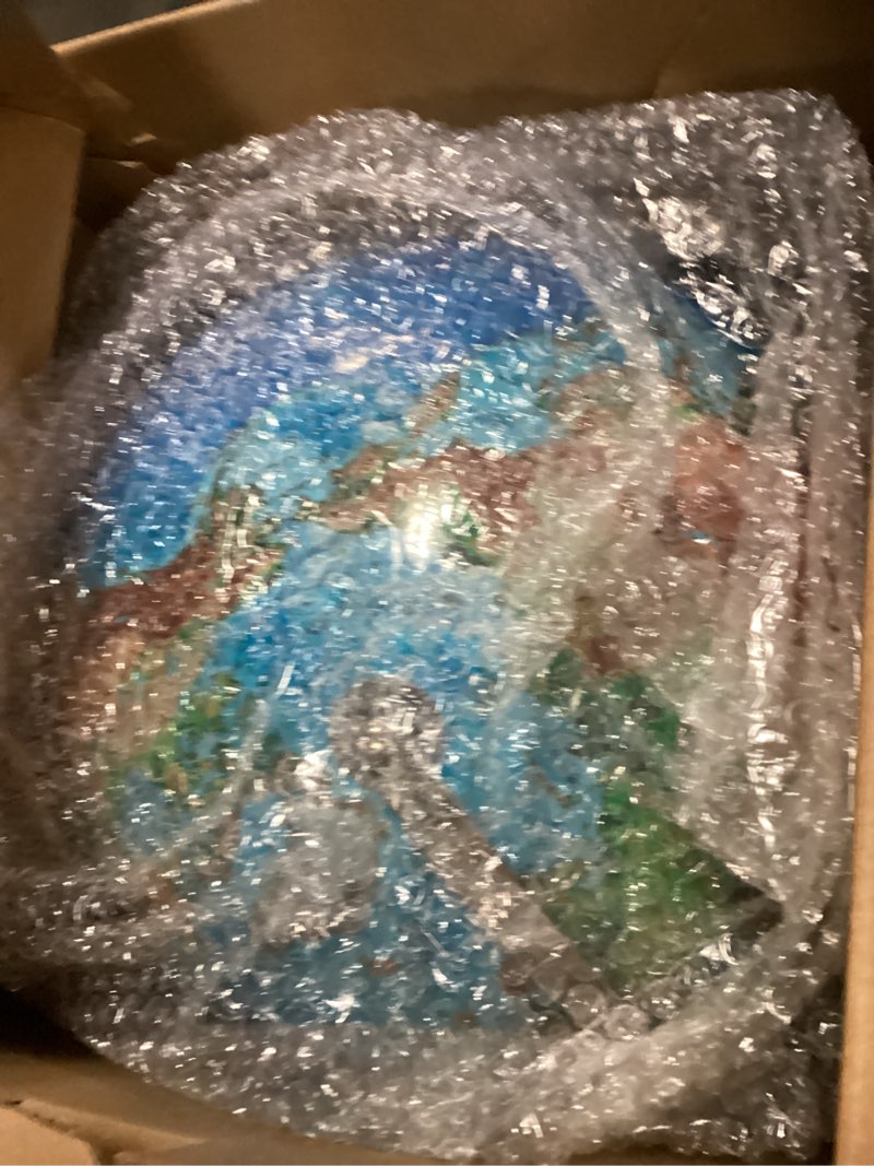 Condition photo showing Good Condition for World Globe with Illuminated Constellations – 13” Light Up Globe For Kids & Adults – Gist - Compass Included Makes Great Educational Toys, Office Supplies, Teacher Desk Décor, More by Get Life Basics