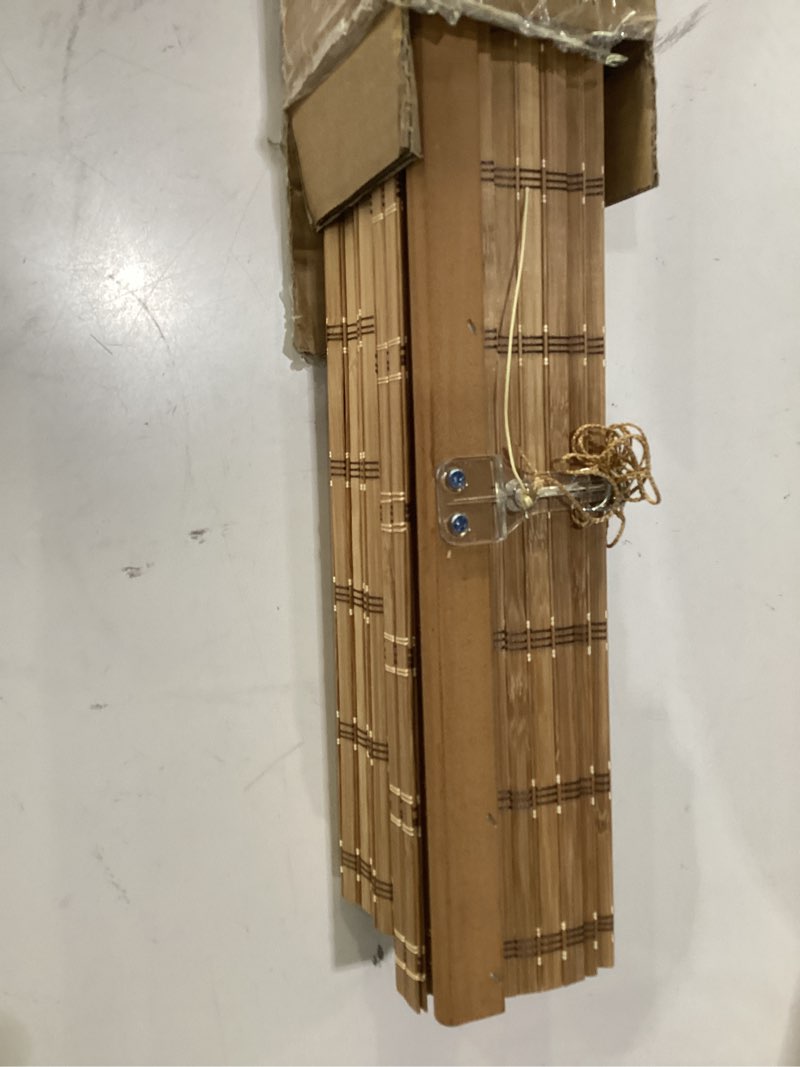 Condition photo showing Good Condition for persilux free-stop cordless window blinds light filtering roller shades for windows (cream 34" w x 64" h) natural woven fabric uv protection thermal insulation roller blinds for windows, home, door 34"w x 64"h cream (light filtering)