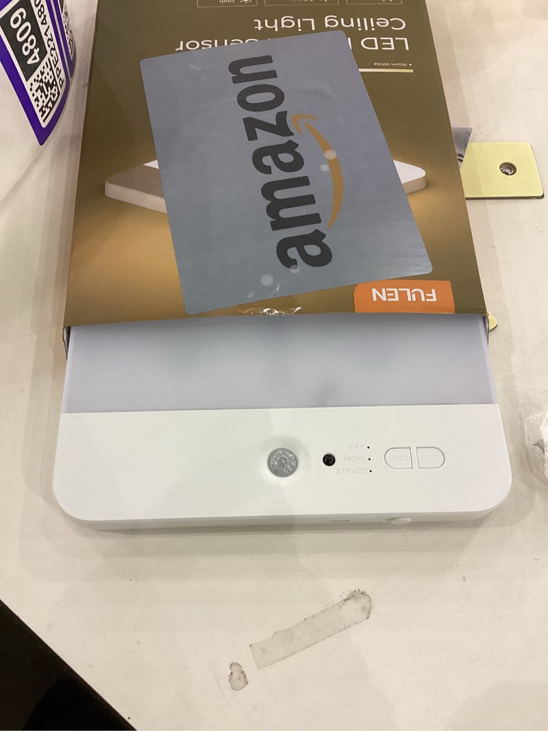 FULEN Motion Sensor Ceiling Light Fixture, Cordless Closet Light Battery Operated, Rechargeable Magn