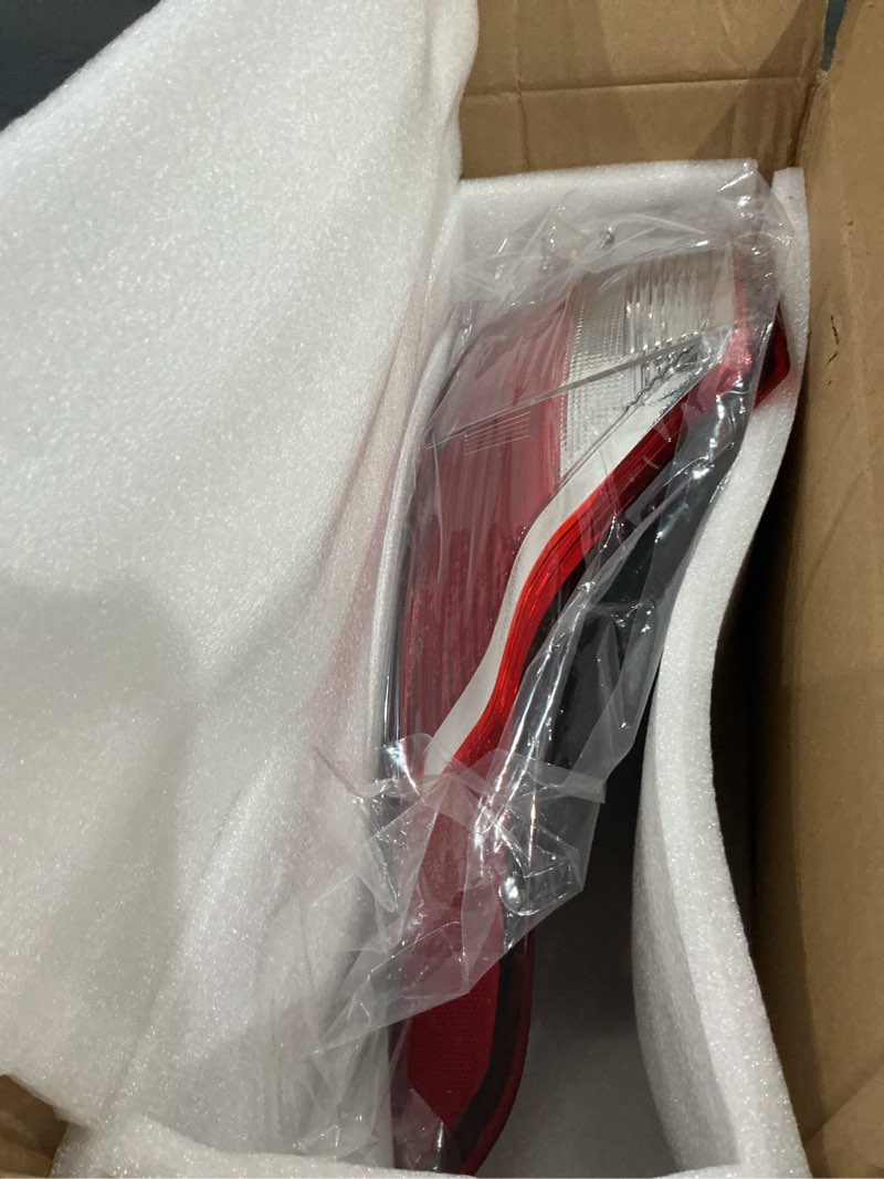 Condition photo showing Good Condition for rear bumper taillight assembly compatible with 2013-2016 ford escape rh replacing red brake light with wire and bulb right side