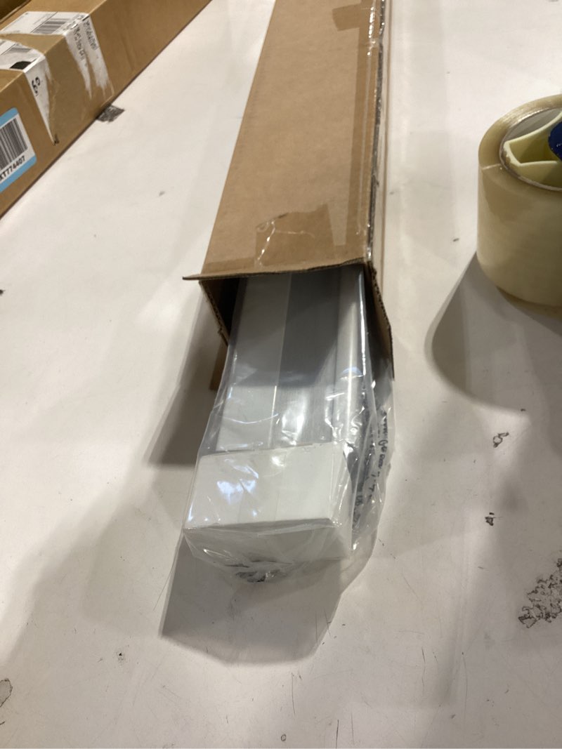 Condition photo showing Good Condition for lazblinds cordless cellular shades, blackout privacy honeycomb shades for home, thermal insulation noise reduction blinds for windows, 28'' w x 48'' h, white blackout-white 28'' w x 48'' h