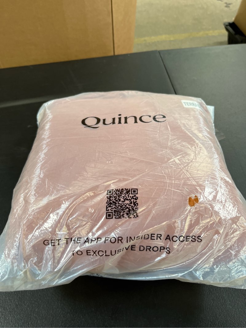Condition photo showing New/Like New for european linen duvet cover set, full/queen, terracotta