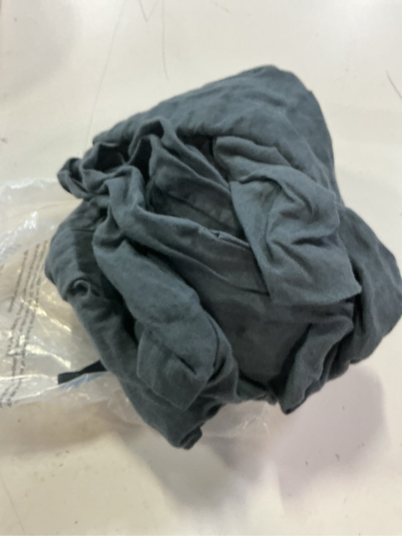 Condition photo showing As Is for european linen sham set, king, nightfall