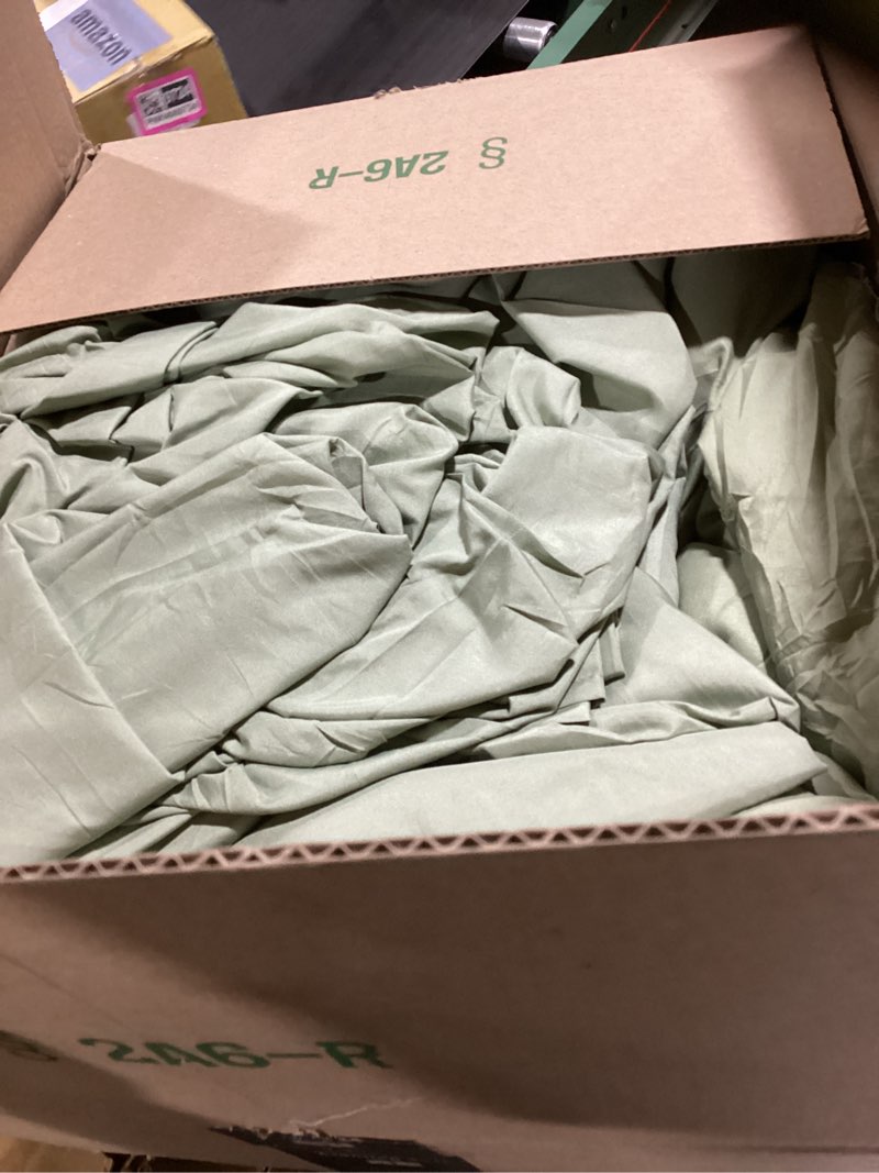 Condition photo showing As Is for WONGS BEDDING King Comforter Set 8 Pieces Bed in a Bag Botanical Flowers Pattern Comforters with Sheets, Soft Microfiber Farmhouse Complete Bedding Set for All Season Colorful Floral King