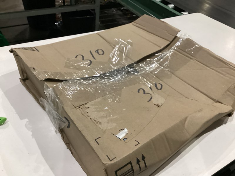 Condition photo showing As Is for big paper lamp shade white