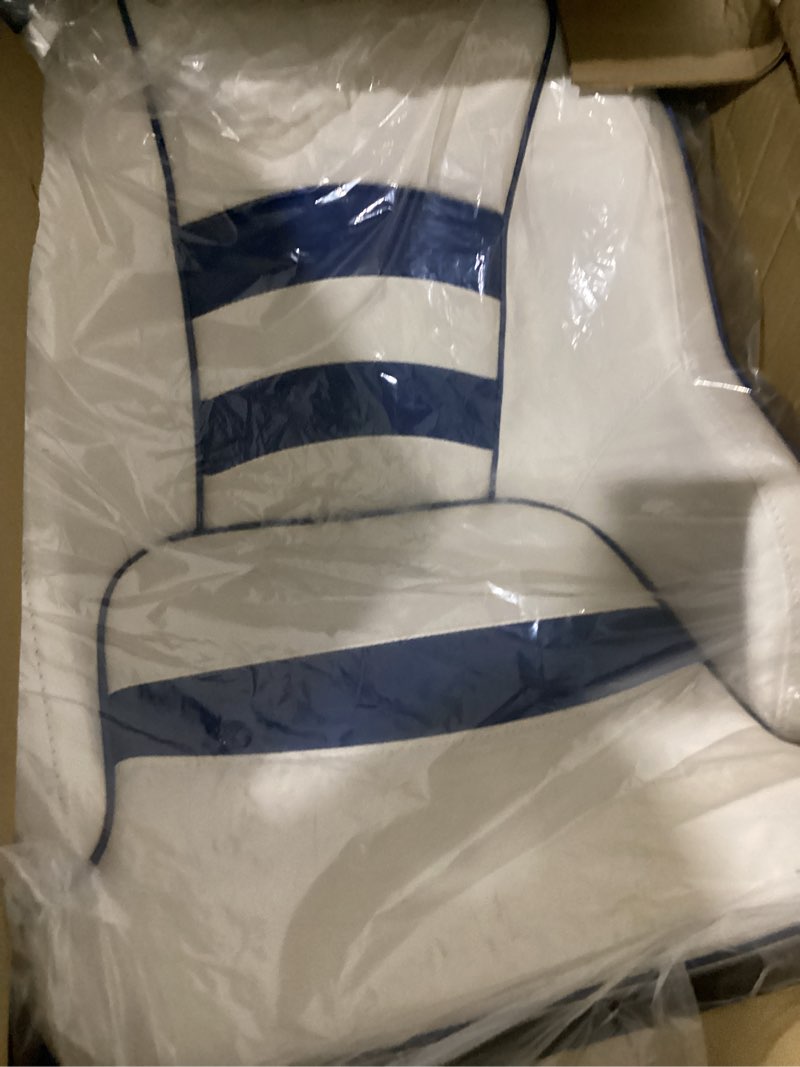 Condition photo showing Good Condition for msc bucket pontoon boat seat white/navy