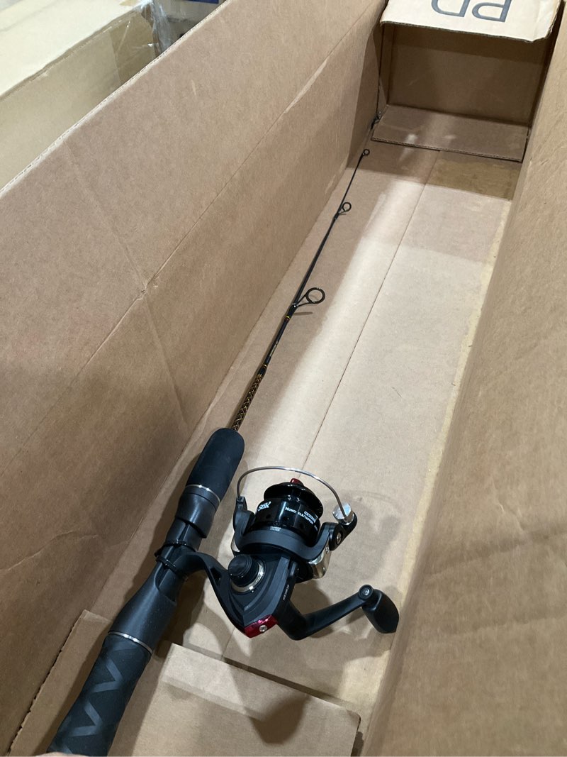 Condition photo showing Good Condition for ugly stik gx2 ice spinning reel and fishing rod combo