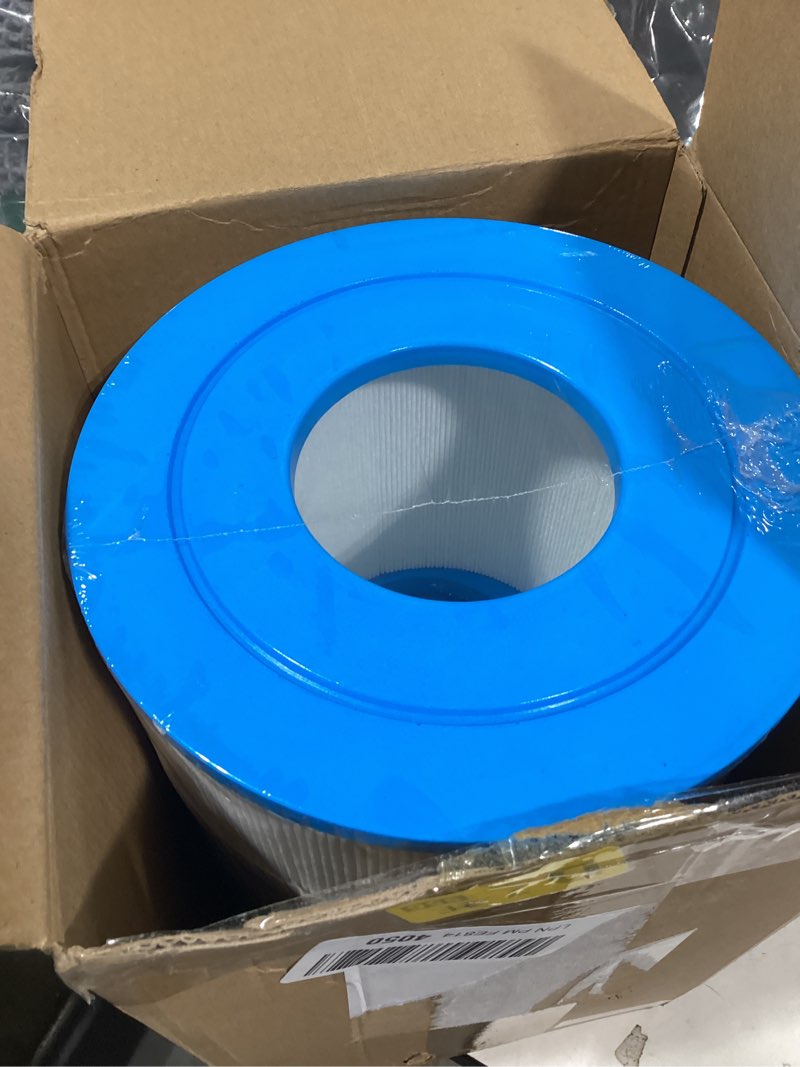 Condition photo showing New/Like New for similar product not like stock photo single filterPUREPLUS 5 Micron 10\" x 4.5\" Whole House Pleated Sediment Filter for Well Water, Replacement Cartridge for GE FXHSC, Culligan R50-BBSA, Pentek R50-BB, DuPont WFHDC3001, W50PEHD, GXWH40L, 2Pack 5 Micron 2 Count (Pack of 1)