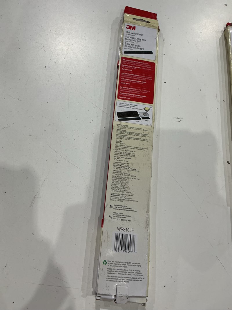 Condition photo showing Good Condition for 3m keyboard wrist rest, gel, black leatherette, wired, kp200le
