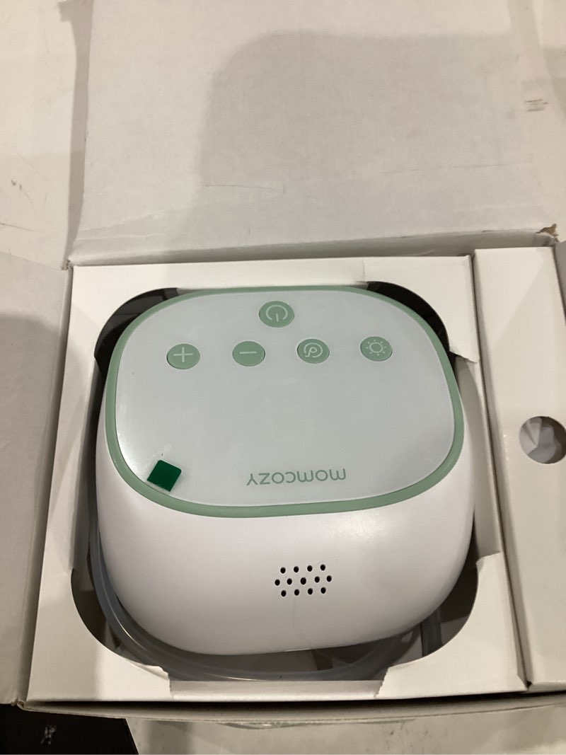 Condition photo showing As Is for momcozy breezyclear pro™ nasal aspirator for baby, hospital-grade 75 kpa nose sucker with 9 adjustable suction levels, electric nose cleaner for toddler, light & music soothing
