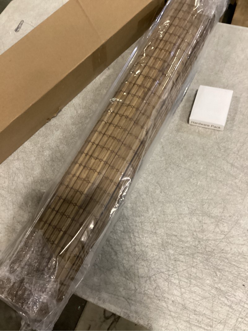 Condition photo showing New/Like New for roll up bamboo shades blinds for patio ?custom size?retro reed blinds outdoor roll up shades for porch sun shade reed curtains window shades for home bamboo roman shades privacy