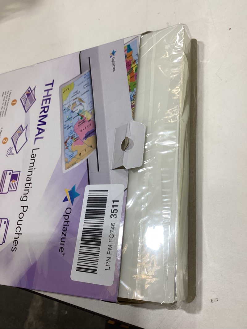 Condition photo showing Good Condition for thermal laminating pouches 9"x11.5" inches, 5mil 100pack, clear, letter size 5mil 100pk
