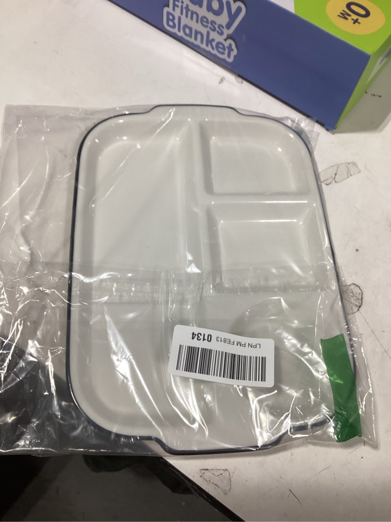 Condition photo showing Good Condition for Large White Dinner Plates Ceramic Divided Plate 12 Inch 4 Compartment Porcelain Portion Control Plate for Adults Bariatric Diet - Microwave, Oven, and Dishwasher Safe 4C