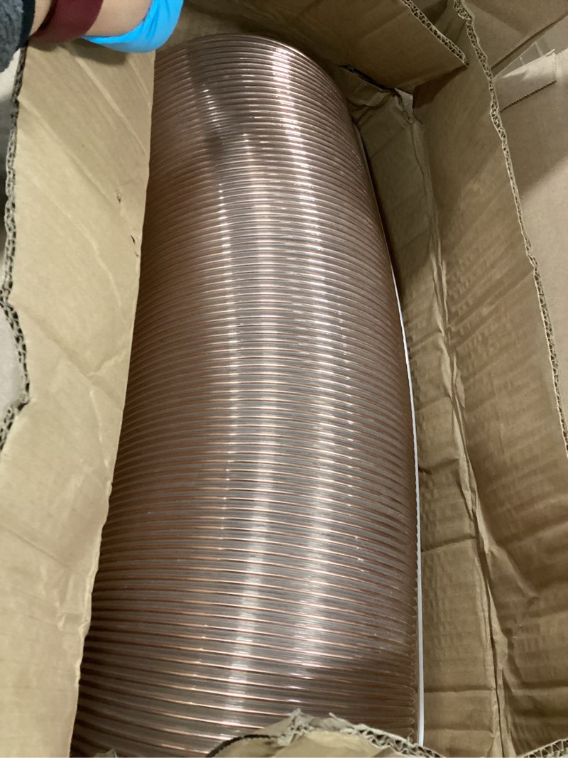 Condition photo showing New/Like New for Pangda 8 in X 6 ft Clear Grass Catcher Lawn Vac Hose PU Flexible Leaf Vac Collection Lawn Mower Bagger Dust Collection Hose Fits Most Brands