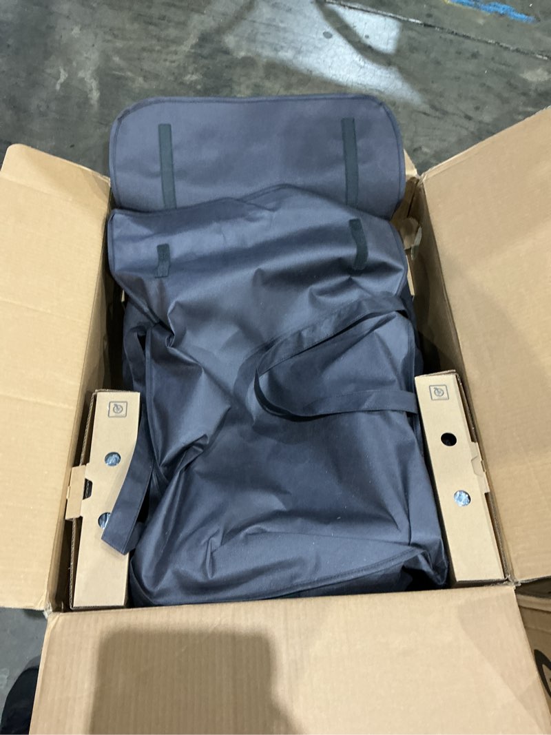 Condition photo showing Good Condition for uppababy vista v3 stroller - full-size single-to-double stroller system - toddler seat, bug shield, rain shield, and storage bag included - jake (charcoal/carbon frame/black leather) vista v3 stroller jake (charcoal)