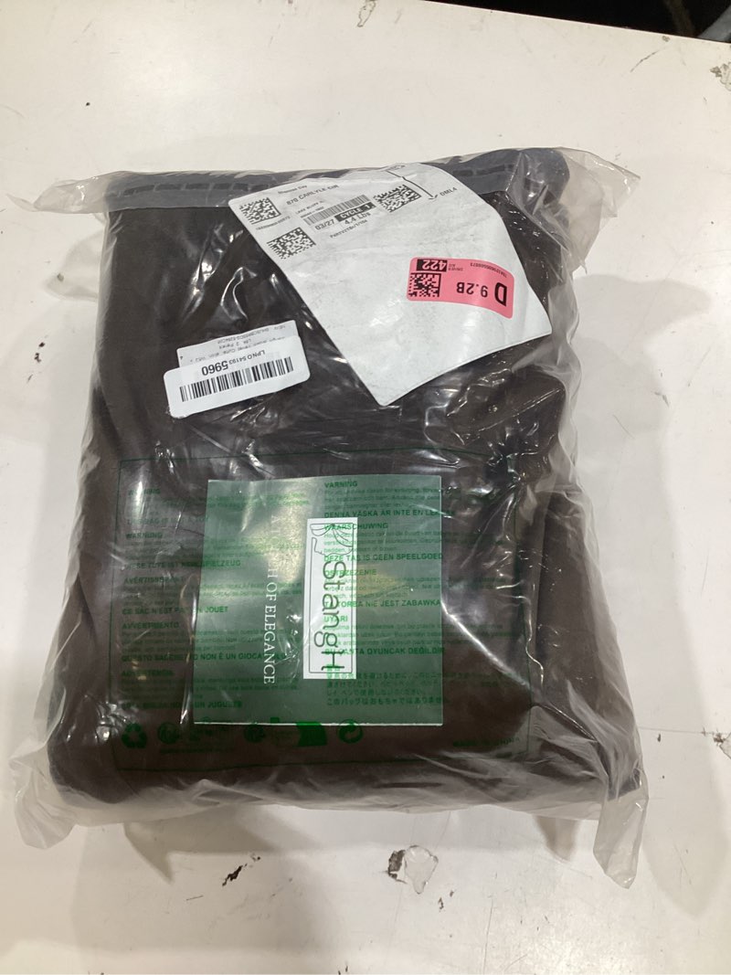 Condition photo showing New/Like New for stangh brown velvet curtains 84 inches back tab soft thick blackout thermal insualted window drapes for patio door blinds elegant home decoration, w52 x l84, 2 panels 52"w x 84"l (pack of 2) brown series - brown