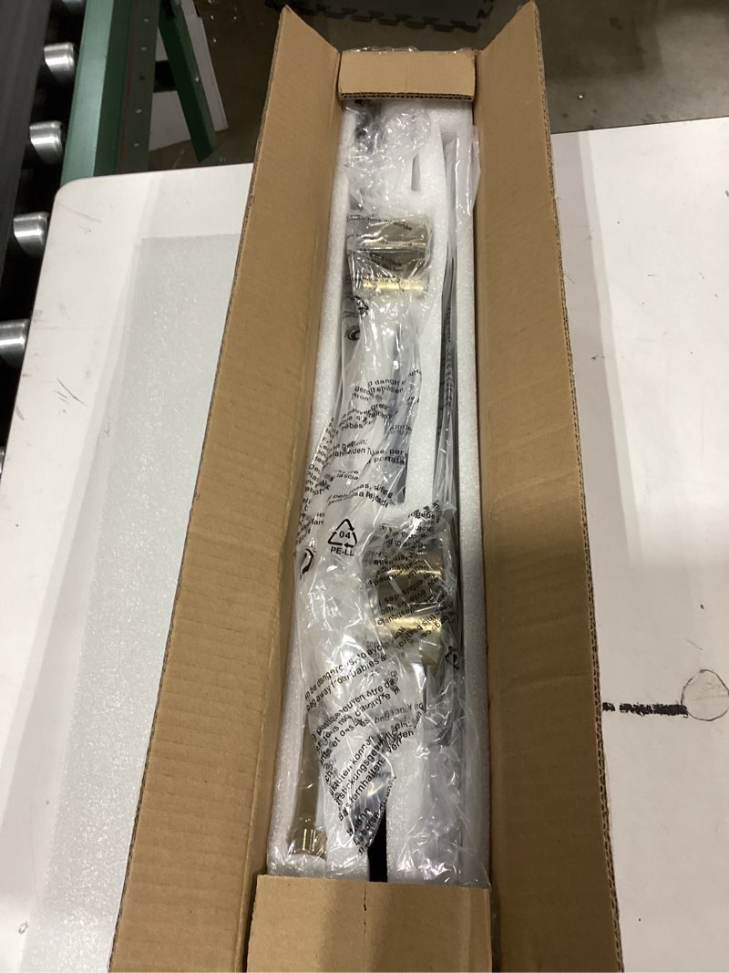 Condition photo showing As Is for Battery Operated Modern Wall Sconces, Dimmable Wireless Wall Light Set of Two with Remote Control, 3 Color Temperatures, Rechargeable LED Wall Sconce for Bedroom, Living Room, Hallway, 23.6 Inch Brass Brass 23.6 Inch