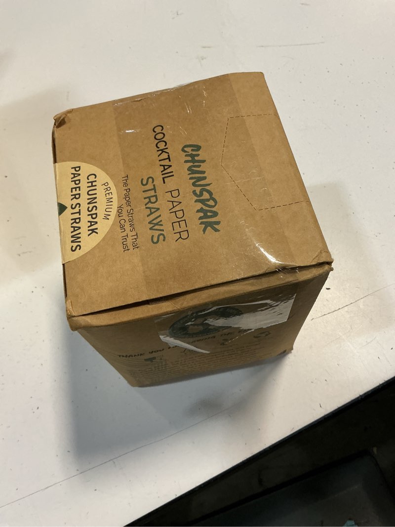 Condition photo showing New/Like New for rose gold paper cocktail straws, 5.75 inch, 500 counts, disposable short small drinking straws for 8oz 10oz cups 5.75" regular 500 ct. rose gold
