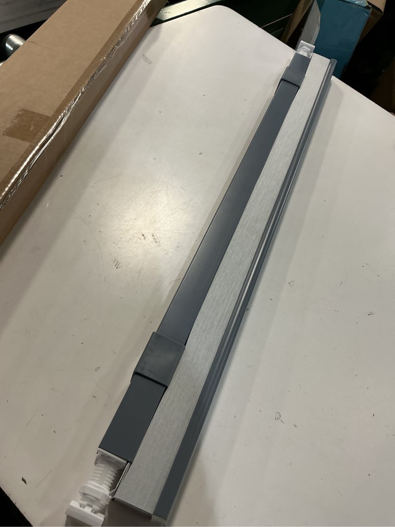 Condition photo showing As Is for lazblinds cordless cellular shades, no tools no drill blackout honeycomb shades pleated blinds for windows, 29'' w x 48'' h, dark grey blackout-dark grey 29'' w x 48'' h