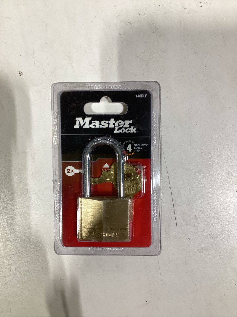 Condition photo showing New/Like New for Master Lock 140DLF Solid Brass Padlock with Key, 1 Pack
