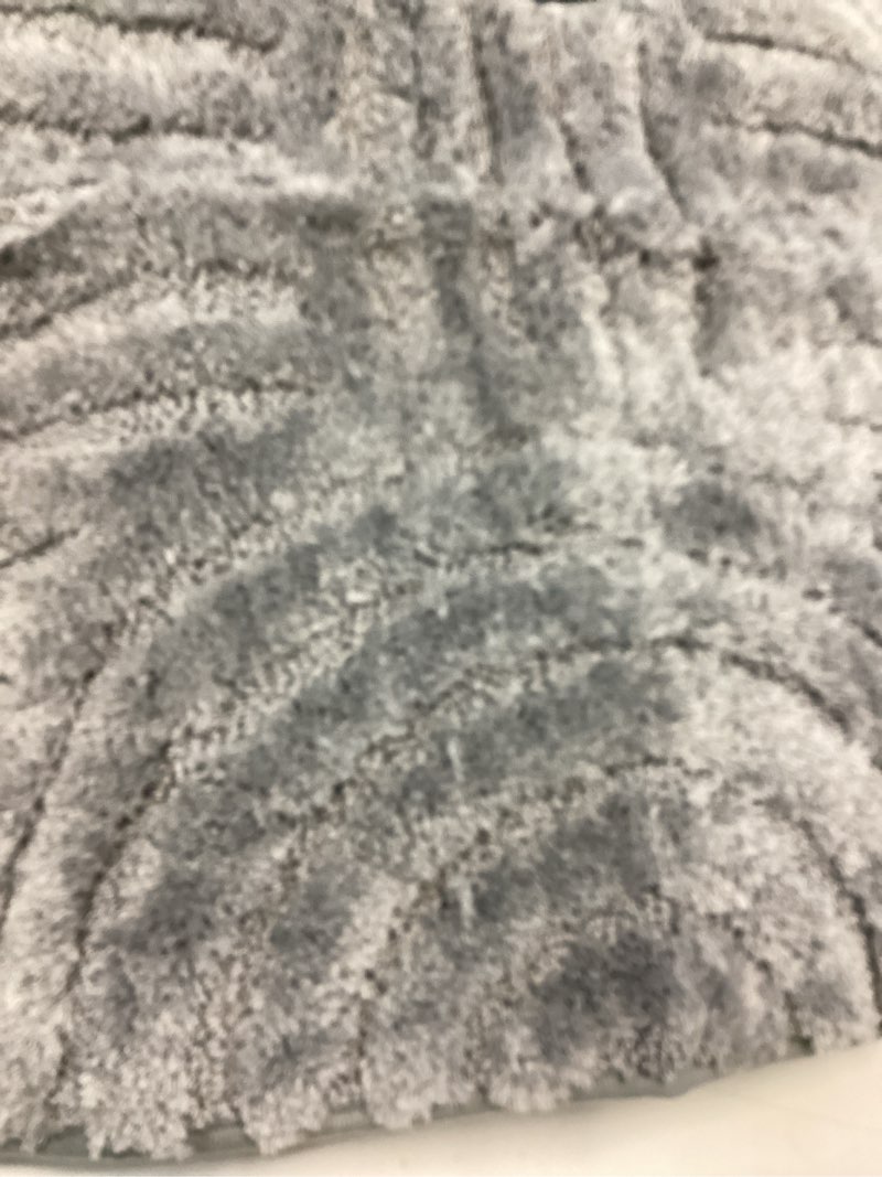 Condition photo showing Good Condition for hebe bathroom rugs set 5 piece, plush absorbent bath mats for bathroom, non slip machine washable bath mat set with toilet cover, bath runner and u-shaped contour toilet rug, dark grey 18"x26"+20"x32"+20"x48"+u20"x24"+cover19"x21" dark grey