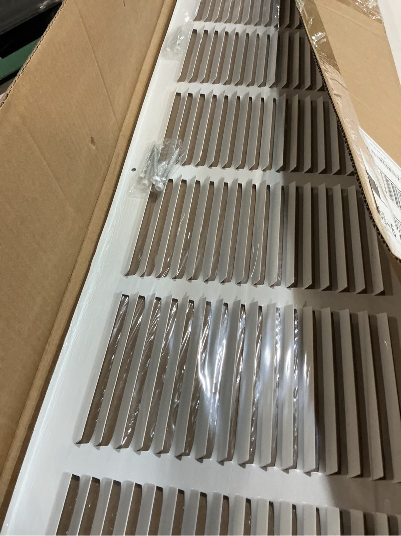 Condition photo showing New/Like New for Steel Return Air Grill,Return Air Vent Cover (Duct Opening) Cold Air Return Vent Cover for Wall or Ceiling, Outside Dimensions (30"W x 8"H Duct Opening)