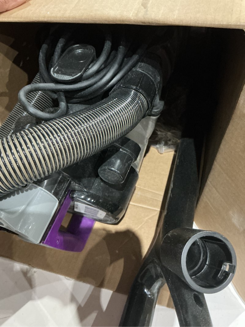Condition photo showing As Is for bissell cleanview compact turbo upright vacuum with quick release wand, full size power, compact size for apartments & dorms, 3437f