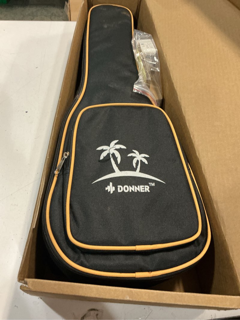 Condition photo showing Good Condition for donner concert ukulele beginner mahogany 23 inch ukelele kit with free online lesson gig bag strap nylon string tuner picks cloth duc-1 gift choice mahogany 23 inch-regular