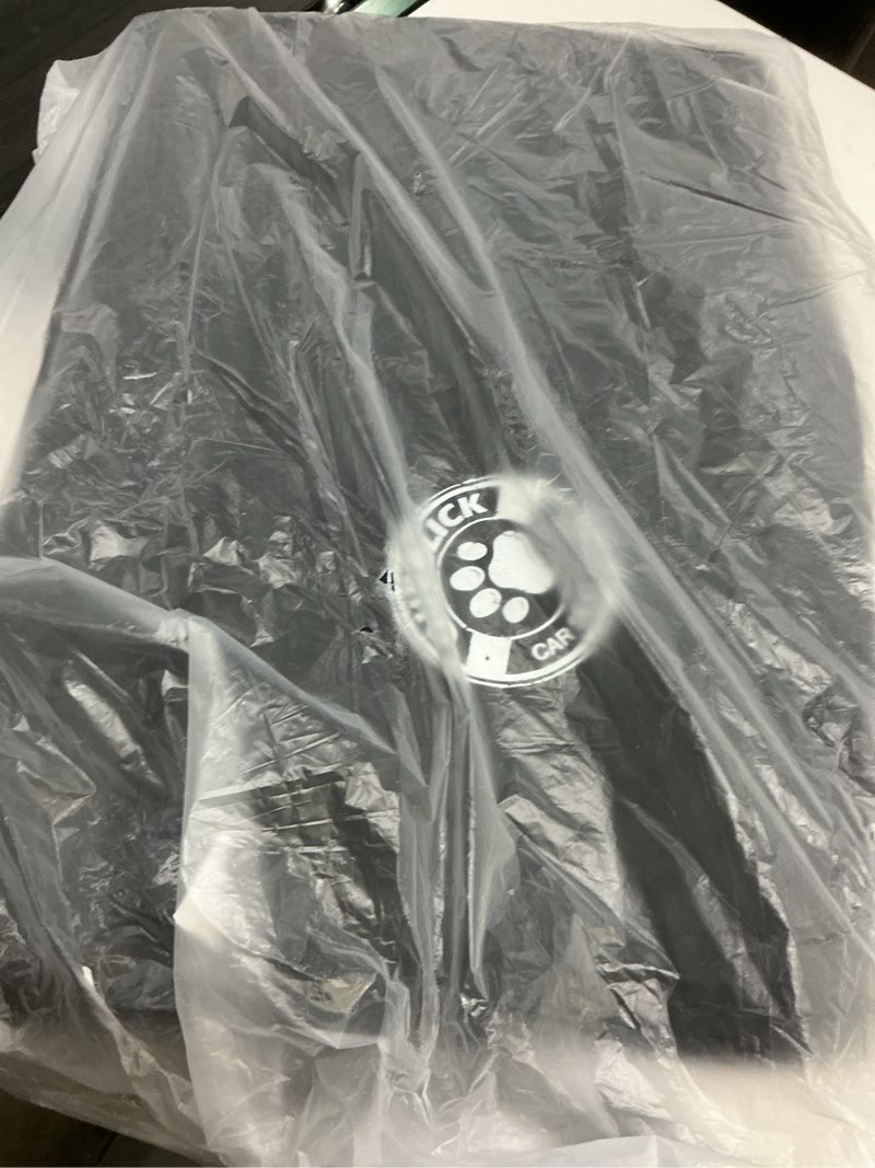 Condition photo showing Good Condition for dog car seat cover for back seat,upgraded pu leather dog seat cover with hard bottom back seat,non-slip backseat cover for dogs with mesh window & side flap, dog hammock for car, suv, small trucks for car/suv/small truck black-m