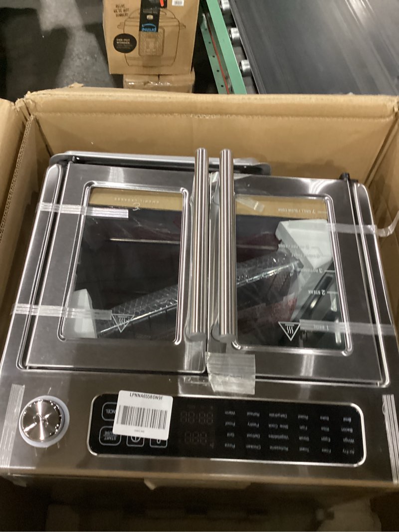 Condition photo showing Good Condition for dan - emeril lagasse extra large french door air fryer toaster oven combo, 24 cooking functions and digital controls, 7 accessories included, stainless steel finish, 26qt capacity
