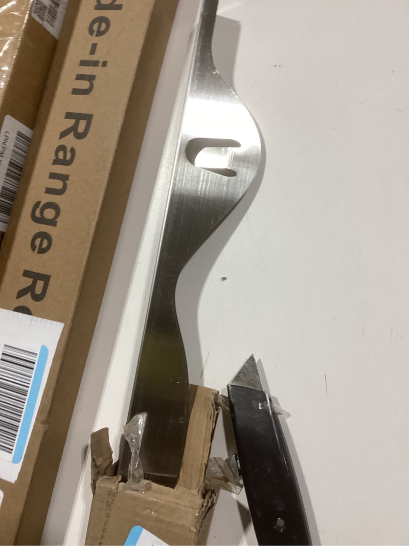 Condition photo showing Good Condition for Tonhui Stainless Steel Stove Gap Covers, Kitchen Stove Counter Gap Filler, Range Trim Kit Stove Guard Counter Gap Cover Length 23.4" Heat Resistant for Years of Use - 2 PCS (Left and Right) Silvery 23.4"