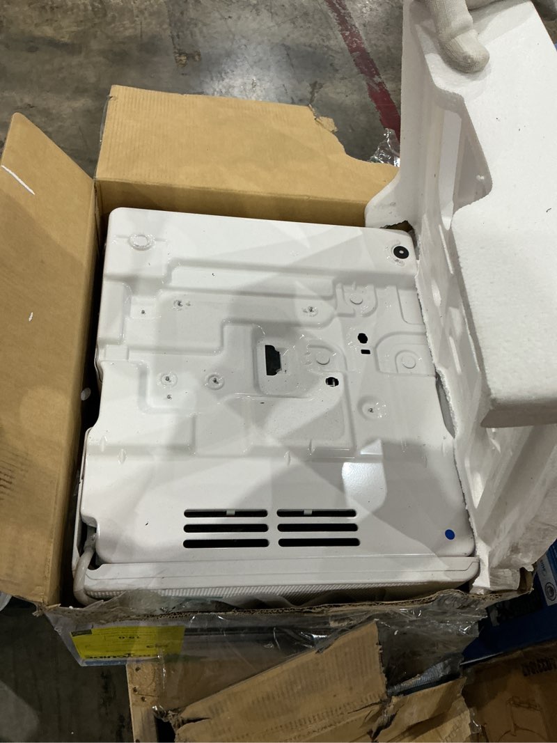 Condition photo showing As Is for midea 12,000 btu u shaped smart inverter window air conditioner - cools 550 sq ft, ultra quiet with open window flexibility - alexa/google assistant compatible - 35% energy savings, remote (updated) 12,000 btu (updated)