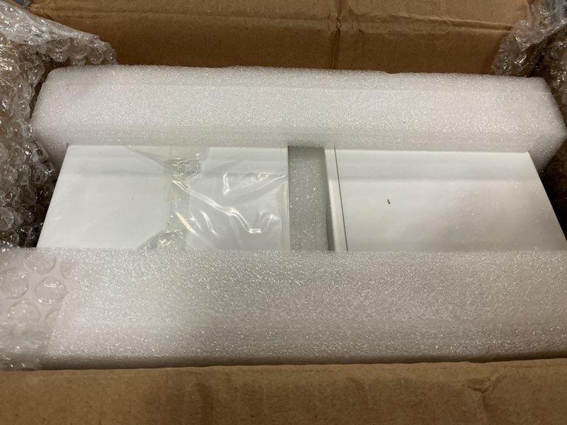 Condition photo showing Good Condition for 2 pack tissue box cover rectangle, white tissue box cover, acrylic tissue holder for bathroom vanity, countertops, dressers, night stands and offices (rectangular)