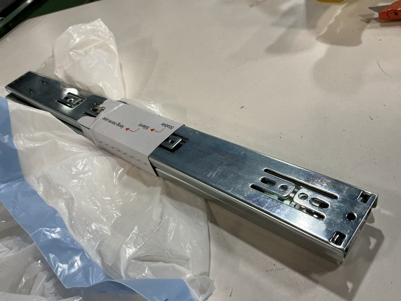 Condition photo showing Good Condition for 1 Pair | Soft Close Drawer Slides 22 inch, HBL’ Heavy Duty Cabinet Drawer Slides Replacement - Ball Bearing Full Extension, 200 LB Capacity, Made of Cold-Rolled Steel, Rust-Resistant & Long-Lasting. 22" Drawer Slide 1 Pair Silver