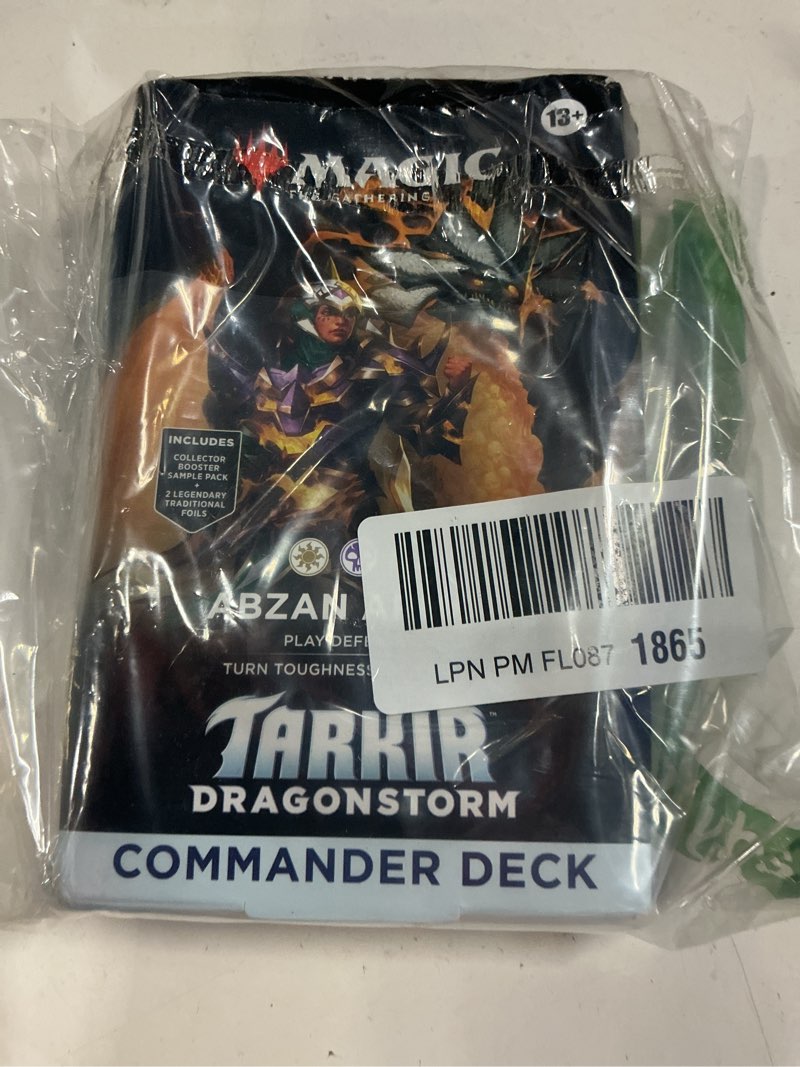 Condition photo showing Good Condition for magic: the gathering tarkir: dragonstorm commander deck - abzan armor