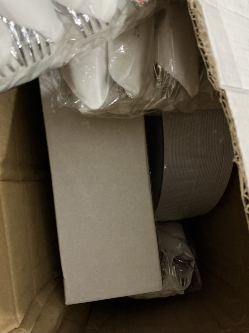 Condition photo showing Good Condition for wellife 350-piece silver plastic dinnerware set - disposable 10.25" dinner plates, 7.5" dessert plates, 9oz silver rim cups & cutlery for weddings - 50 guest service - elegant disposable silverware silver 350pcs?50 guests?