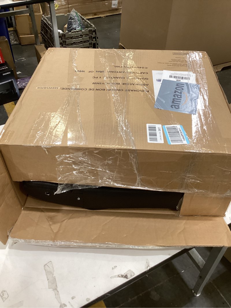 Condition photo showing Good Condition for Amazon Basics Classic Puresoft PU Padded Mid-Back Height Adjustable Office Computer Desk Chair with Armrest, 26"D x 23.75"W x 42"H, Black