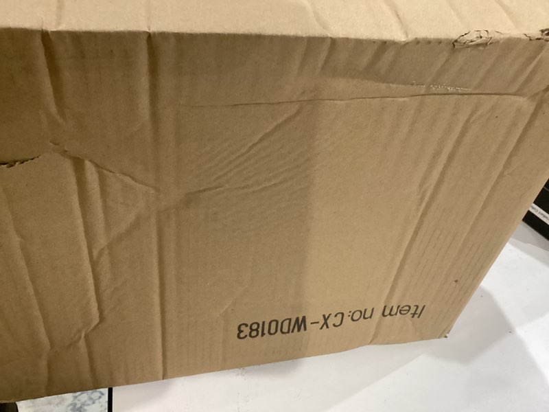 Condition photo showing As Is for TIMRIS Set of 3 Rustic Distressed Wood Nesting Crates, Farmhouse Decorative Wooden Storage Boxes, Vintage Reclaimed Wood Baskets for Display (Natural)