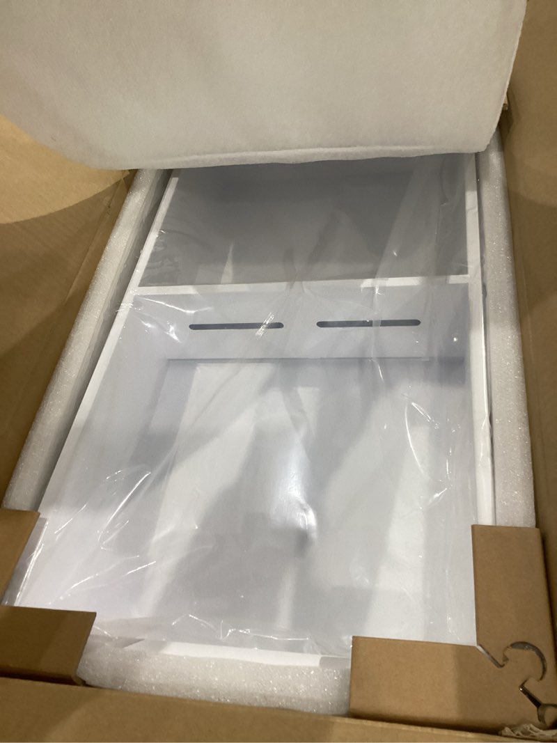 Condition photo showing New/Like New for BWE Bathroom Wall Niche,12" X 24" X 4" Stainless Steel Shower Niche,Rimless Recessed Shower Shelf for Bathroom,Double Shelves Niche,No Tile Needed Matte White 12*24‘’(2 Shelves) White