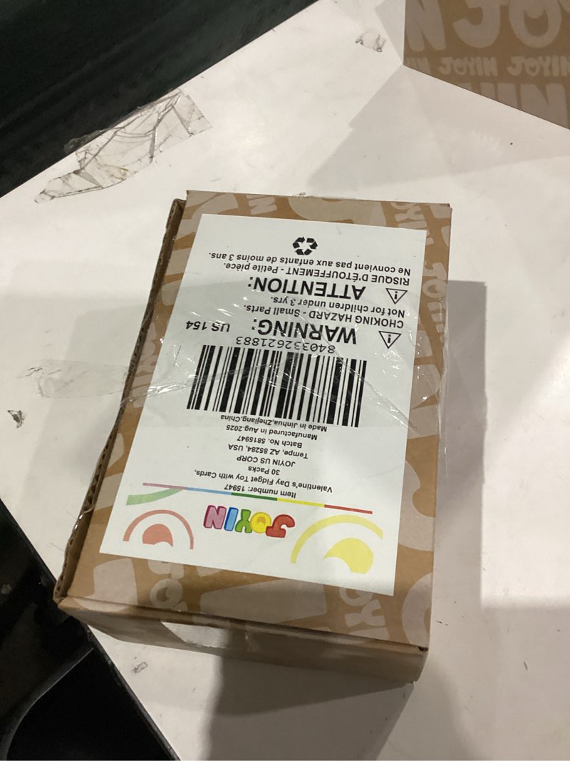 Condition photo showing New/Like New for JOYIN 30 Packs Valentine‘s Day Gift Cards with Pop Bubble Keychains, 6 Designs Mini Colored Pop, Multi-Shape Stress Relief Fidget Toys for Kids Valentine's Party Favors and Classroom Gift Exchange Classic Valentine Pop Bubble